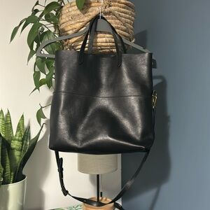 Madewell black leather purse
